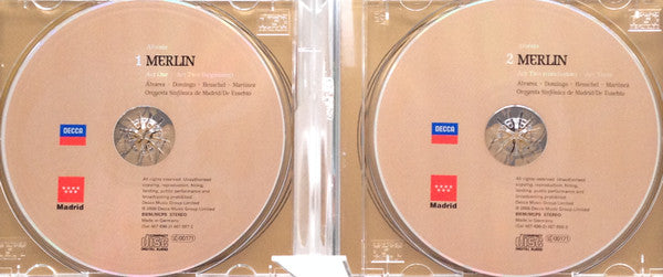 Albéniz* - Carlos Álvarez (2), Plácido Domingo*, Jane Henschel, Ana María Martínez*, José De Eusebio, Orquesta Sinfónica De Madrid : Merlin (2xCD, Album + Box, Sli)