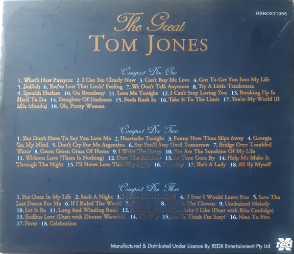 Tom Jones : The Great Tom Jones (3xCD, Comp + Box)
