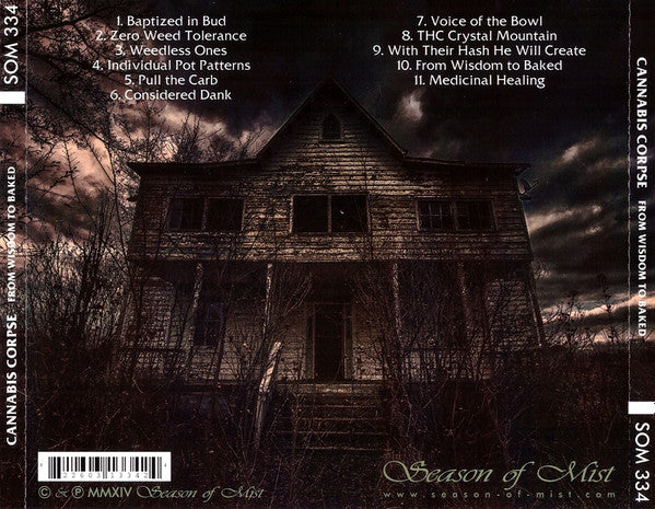 Cannabis Corpse : From Wisdom To Baked (CD, Album)