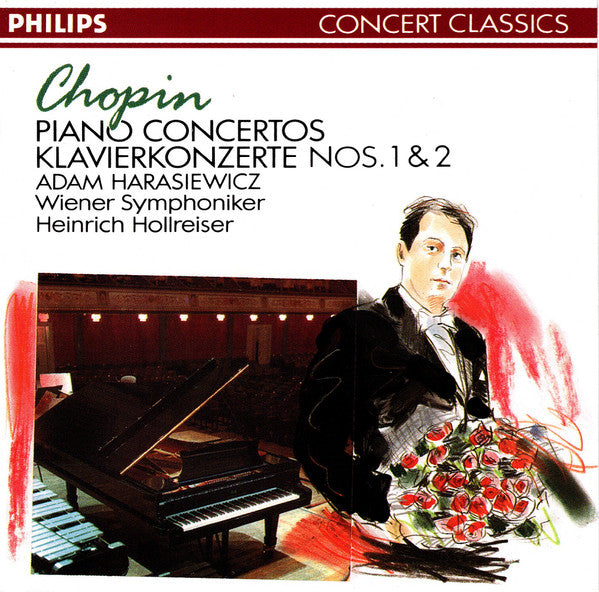 Chopin*, Adam Harasiewicz, Wiener Symphoniker, Heinrich Hollreiser : Piano Concertos Klavierkonzerte Nos. 1 & 2 (CD, Comp, RE, RM)