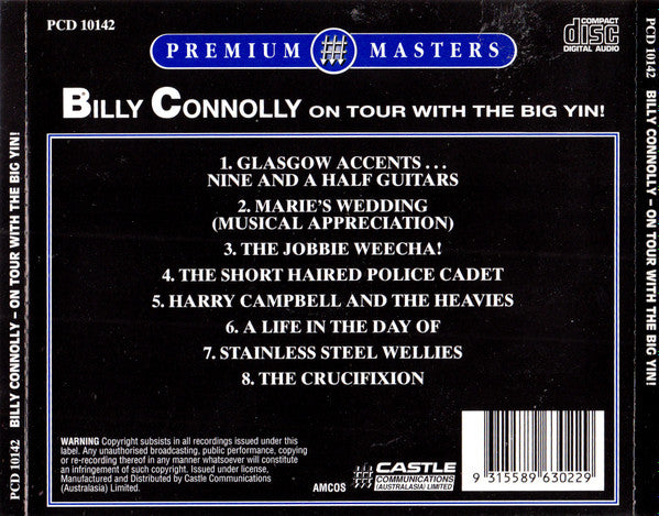 Billy Connolly : On Tour With The Big Yin! (CD, Comp)