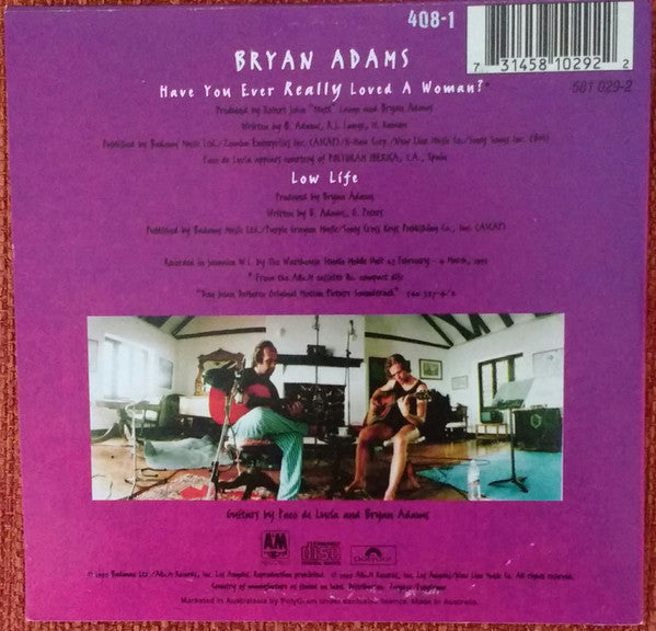 Bryan Adams : Have You Ever Really Loved A Woman? (CD, Single, Car)