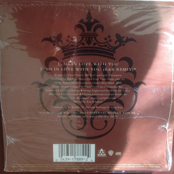U.N.V.* : So In Love With You (CD, Single)