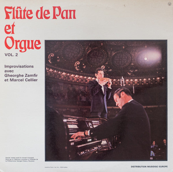 Gheorghe Zamfir Et Marcel Cellier : Improvisations Pour Flûte De Pan Et Orgue Vol. 2 (LP, Album)