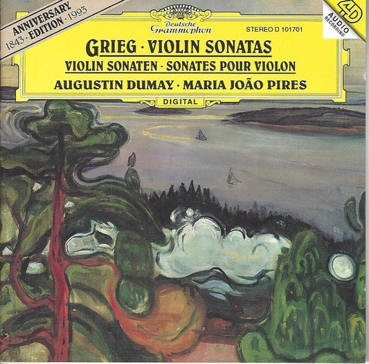 Grieg*, Augustin Dumay, Maria João Pires* : Violin Sonatas = Violin Sonaten = Sonates Pour Violon (CD, Album, Club, 4D )