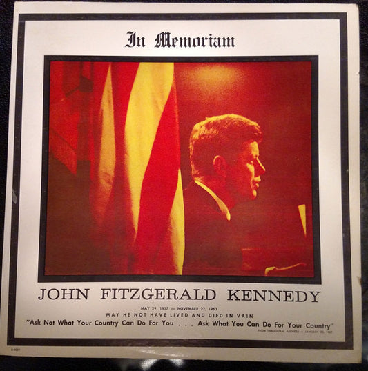 John F. Kennedy : In Memoriam John Fitzgerald Kennedy (LP)