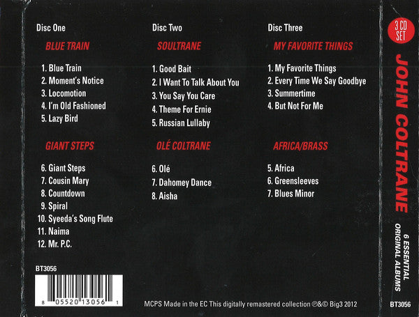 John Coltrane : 6 Essential Original Albums (3xCD, Comp, RM, Dig)