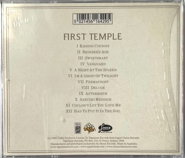 Closure In Moscow : First Temple (CD, Album)