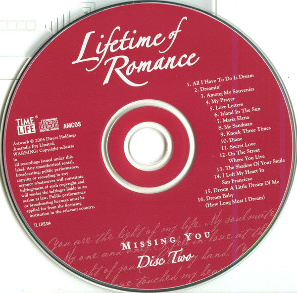 Various : Lifetime Of Romance - Missing You (2xCD, Comp)