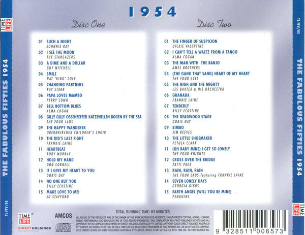 Various : The Fabulous Fifties - 1954 (2xCD, Comp,  )
