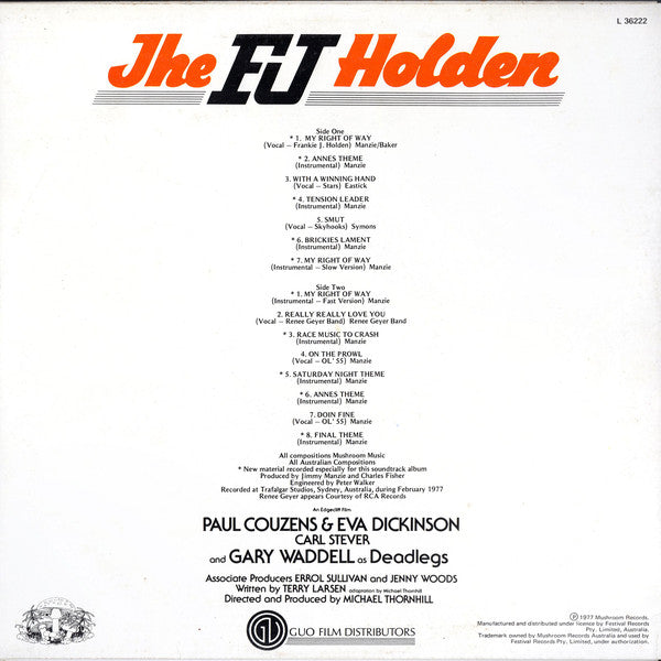 Various : The F.J. Holden (Original Movie Soundtrack) (LP, Album)