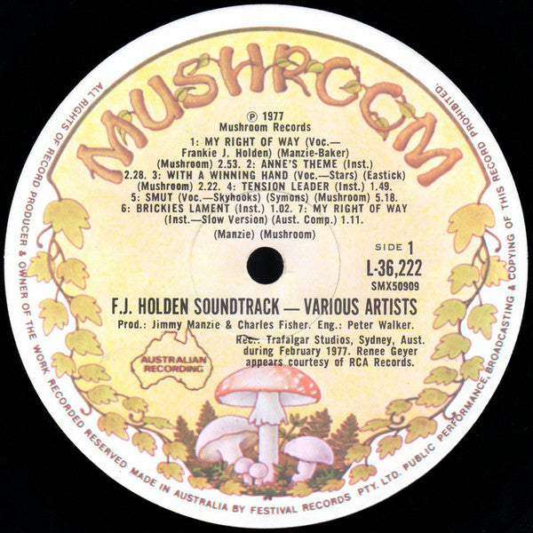 Various : The F.J. Holden (Original Movie Soundtrack) (LP, Album)