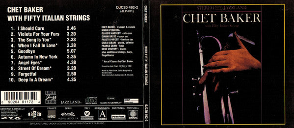Chet Baker : Chet Baker With Fifty Italian Strings (CD, Album, RE, RM)