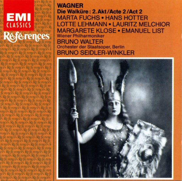 Wagner* - Marta Fuchs, Hans Hotter, Lotte Lehmann, Lauritz Melchior, Margarete Klose, Emanuel List, Bruno Walter / Bruno Seidler-Winkler : Die Walküre: 2.Akt / Acte 2 / Act 2 (CD, Comp, RE, RM)