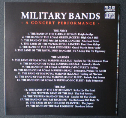 Various : Military Bands - A Concert Performance (CD, Comp)