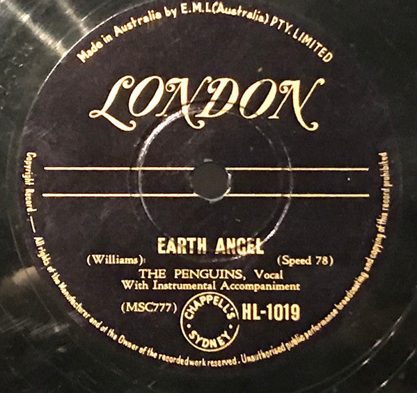 The Penguins : Hey Senorita / Earth Angel (Will You Be Mine) (Shellac, 10")