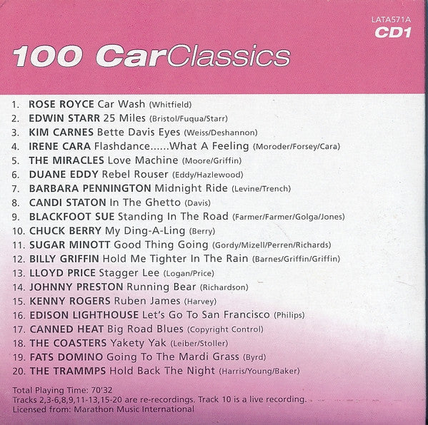 Various : 100 Car Classics (5xCD, Comp + Box)