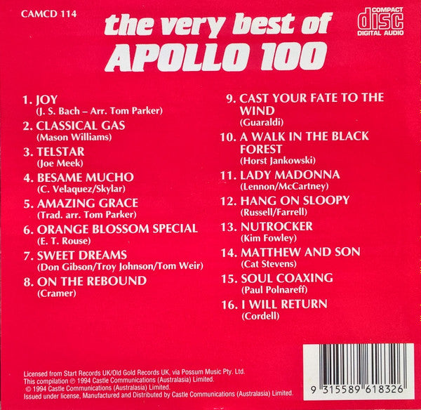 Apollo 100 : The Very Best Of Apollo 100 (CD, Comp)
