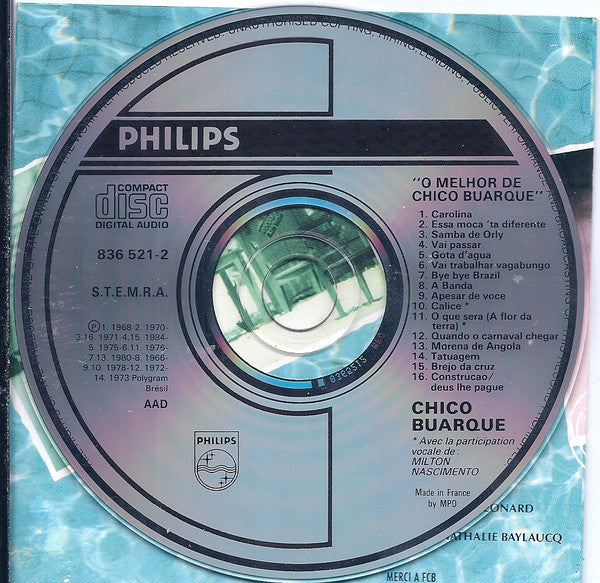 Chico Buarque : O Melhor De Chico Buarque (CD, Comp)