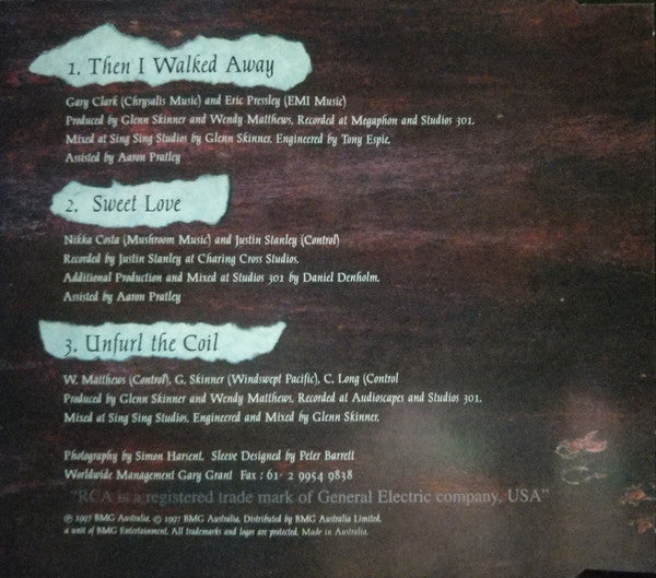 Wendy Matthews : Then I Walked Away (CD, Single)