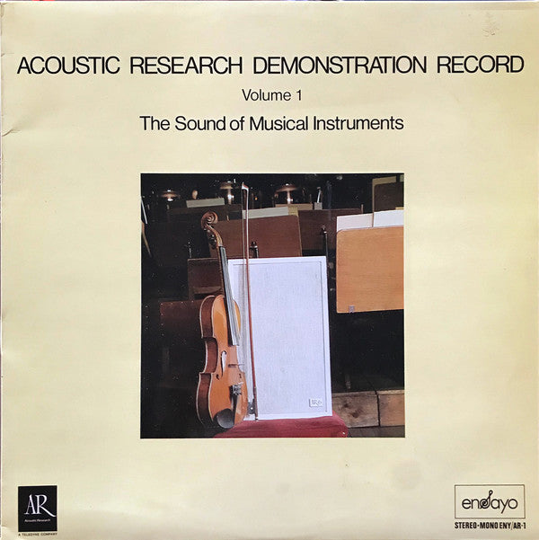 Various : Acoustic Research Demonstration Record. Vol.1: The Sound Of Musical Instruments (LP, Comp, Mono, Smplr)