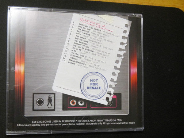 Various : Elevation - Volume 10 (CD, Comp, Promo, Smplr)