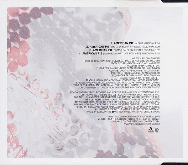 Madonna : American Pie (CD, Single)