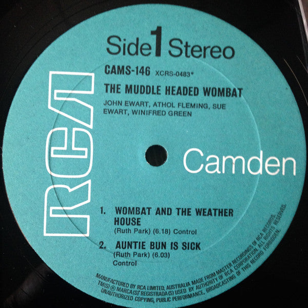 John Ewart (2), Atholl Fleming, Sue Ewart, Winifred Green : The Muddle Headed Wombat (LP)