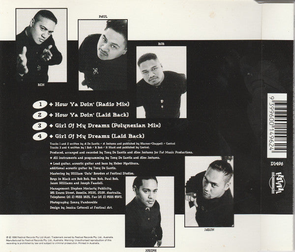 Boys In Black : How Ya Doin' (CD, Single)