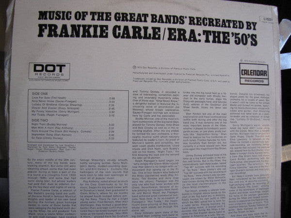 Frankie Carle : Era: The 50's -Music Of The Great Bands (LP)