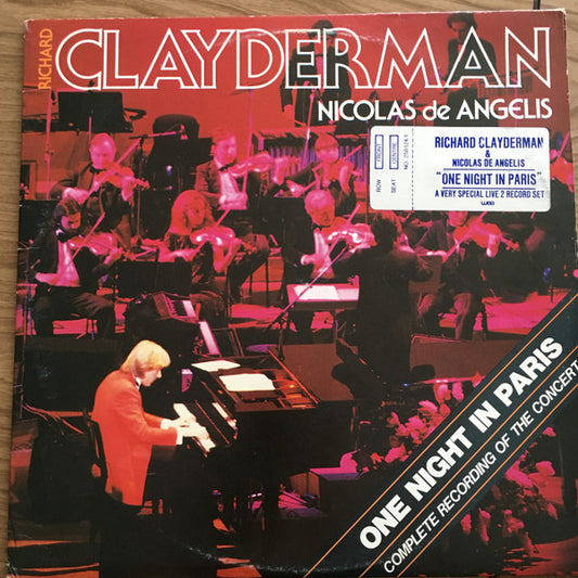 Richard Clayderman and Nicolas De Angelis : One Night In Paris Complete Recording Of The Concert (2xLP, Album, Gat)