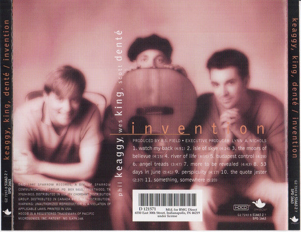 Phil Keaggy, Wes King, Scott Denté : Invention (HDCD, Album, Club)