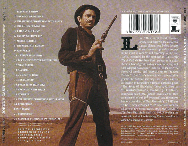 Johnny Cash : Johnny Cash Sings The Ballads Of The True West (CD, Album, RE, RM)