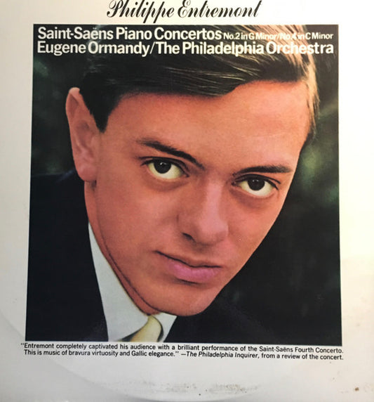 Philippe Entremont, Eugene Ormandy, The Philadelphia Orchestra : Saint-Saens Piano Concertos No 2 in G Minor/No 4 in C Minor (LP)