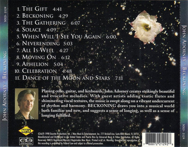 John Adorney : Beckoning (CD, Album)