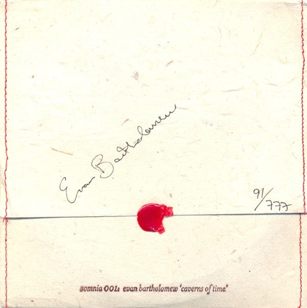 Evan Bartholomew : Caverns Of Time (CD, Album, Ltd, Num)