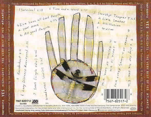 Yes : Highlights: The Very Best Of Yes (CD, Comp, RM)