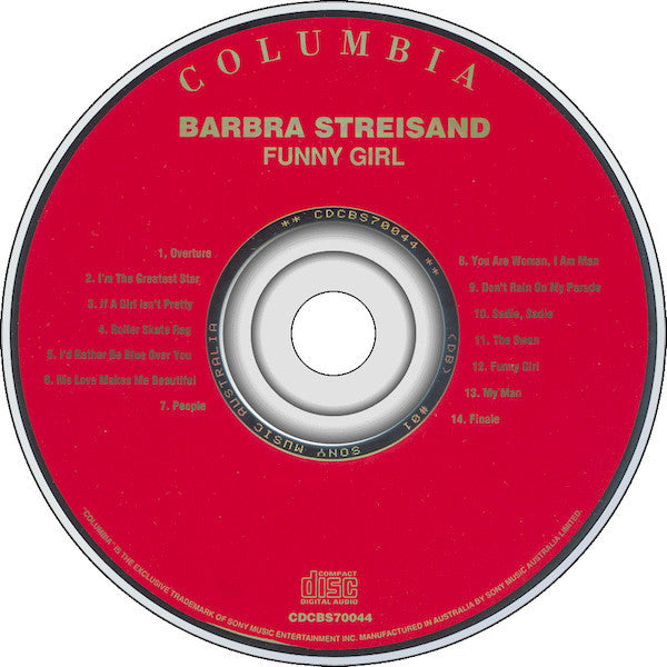 Jule Styne, Barbra Streisand, Omar Sharif : Funny Girl (The Original Sound Track Recording) (CD, Album, RE)