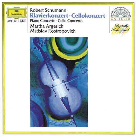 Robert Schumann - Martha Argerich, Mstislav Rostropovich : Klavierkonzert - Cellokonzert (CD, Comp, RE, RM)