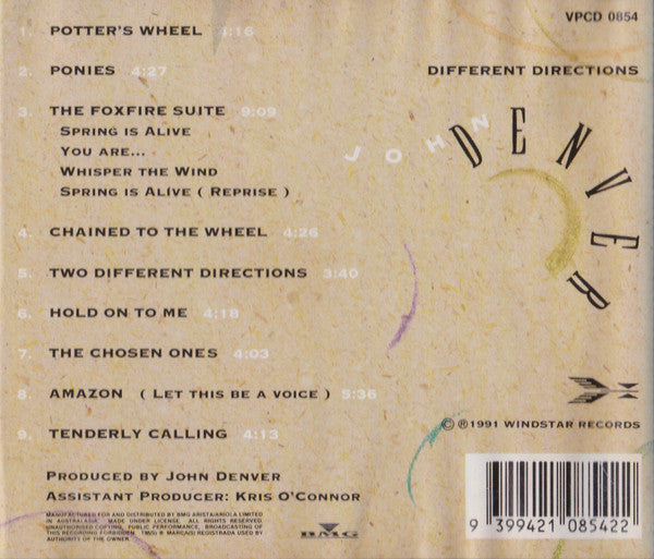 John Denver : Different Directions (CD, Album)