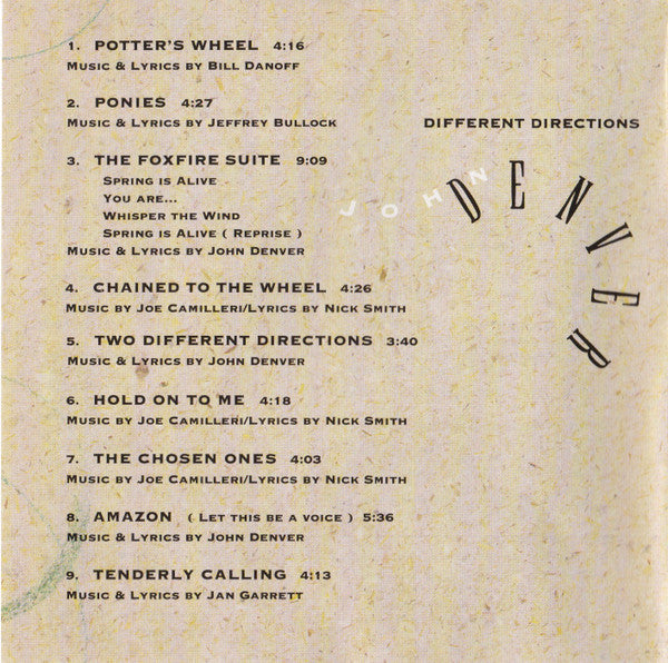 John Denver : Different Directions (CD, Album)