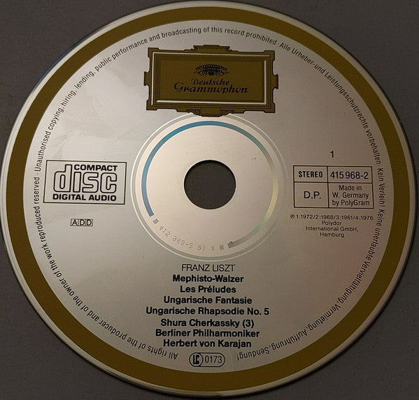 Liszt* – Berliner Philharmoniker, Herbert von Karajan : Orchesterwerke (2xCD, Comp)