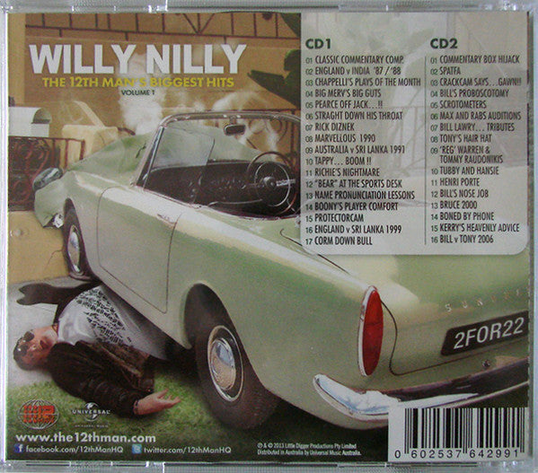The 12th Man : Willy Nilly (The 12th Man's Biggest Hits Volume 1) (2xCD, Comp)