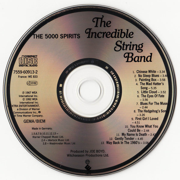 The Incredible String Band : The 5000 Spirits Or The Layers Of The Onion (CD, Album, RE)