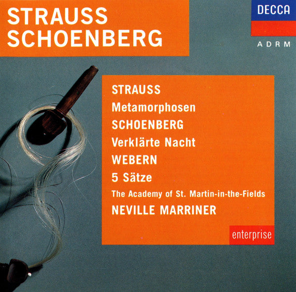 Sir Neville Marriner, The Academy Of St. Martin-in-the-Fields, Richard Strauss, Arnold Schoenberg, Anton Webern : Strauss / Schoenberg / Webern - Music for Strings - Neville Marriner (CD, Comp)