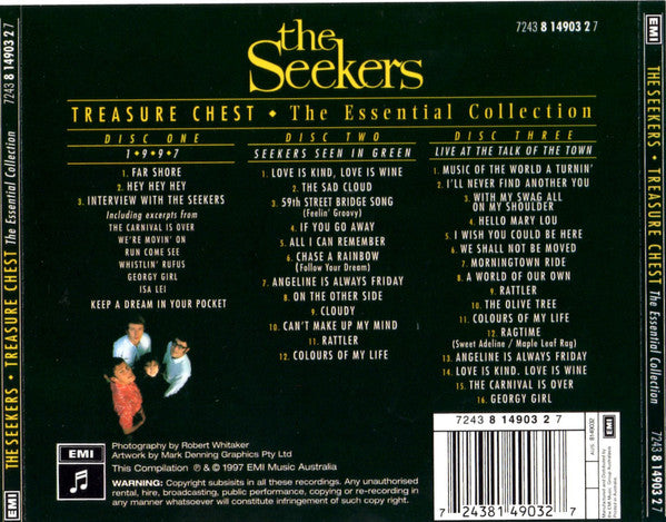 The Seekers : Treasure Chest (The Essential Collection) (3xCD, Comp)
