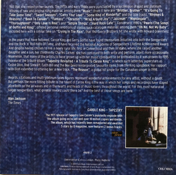 Carole King : Natural Woman, The Very Best Of Carole King (CD, Comp)