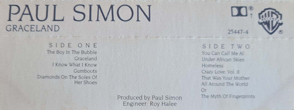 Paul Simon : Graceland (Cass, Album)