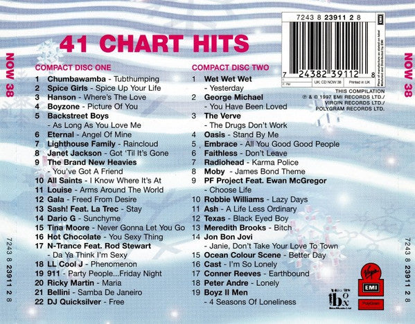Various : Now That's What I Call Music! 38 (2xCD, Comp, UK )
