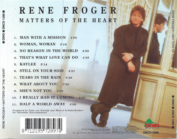 Rene Froger* : Matters Of The Heart (CD, Album)